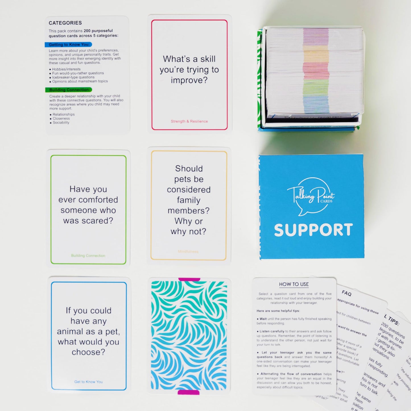 Talking Point Cards: 200 Safe, Trauma-Informed Conversation Starters for Stronger Families