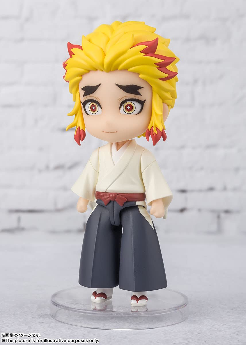 TAMASHII NATIONS Bandai Demon Slayer Mugen Train Senjuro Rengoku Figuarts Mini AF – Collectible Figure