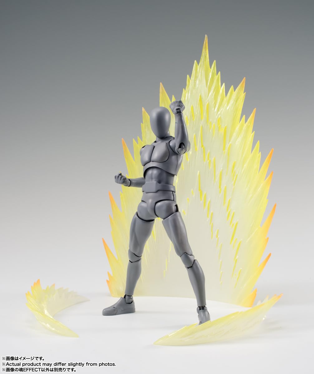 TAMASHII NATIONS Energy Aura Yellow Ver. for S.H.Figuarts Tamashii Effect | Officially Licensed