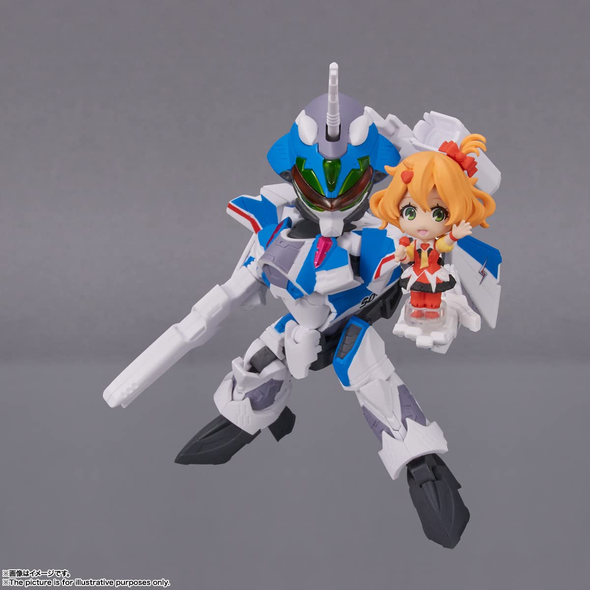 TAMASHII NATIONS Macross Delta VF-31J Siegfried (Hayate Use) with Freyja Wion – Tiny Session Figure