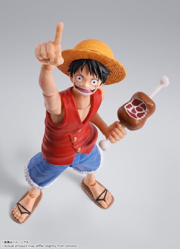 TAMASHII NATIONS Monkey D. Luffy Romance Dawn S.H.Figuarts Action Figure | One Piece Collectible