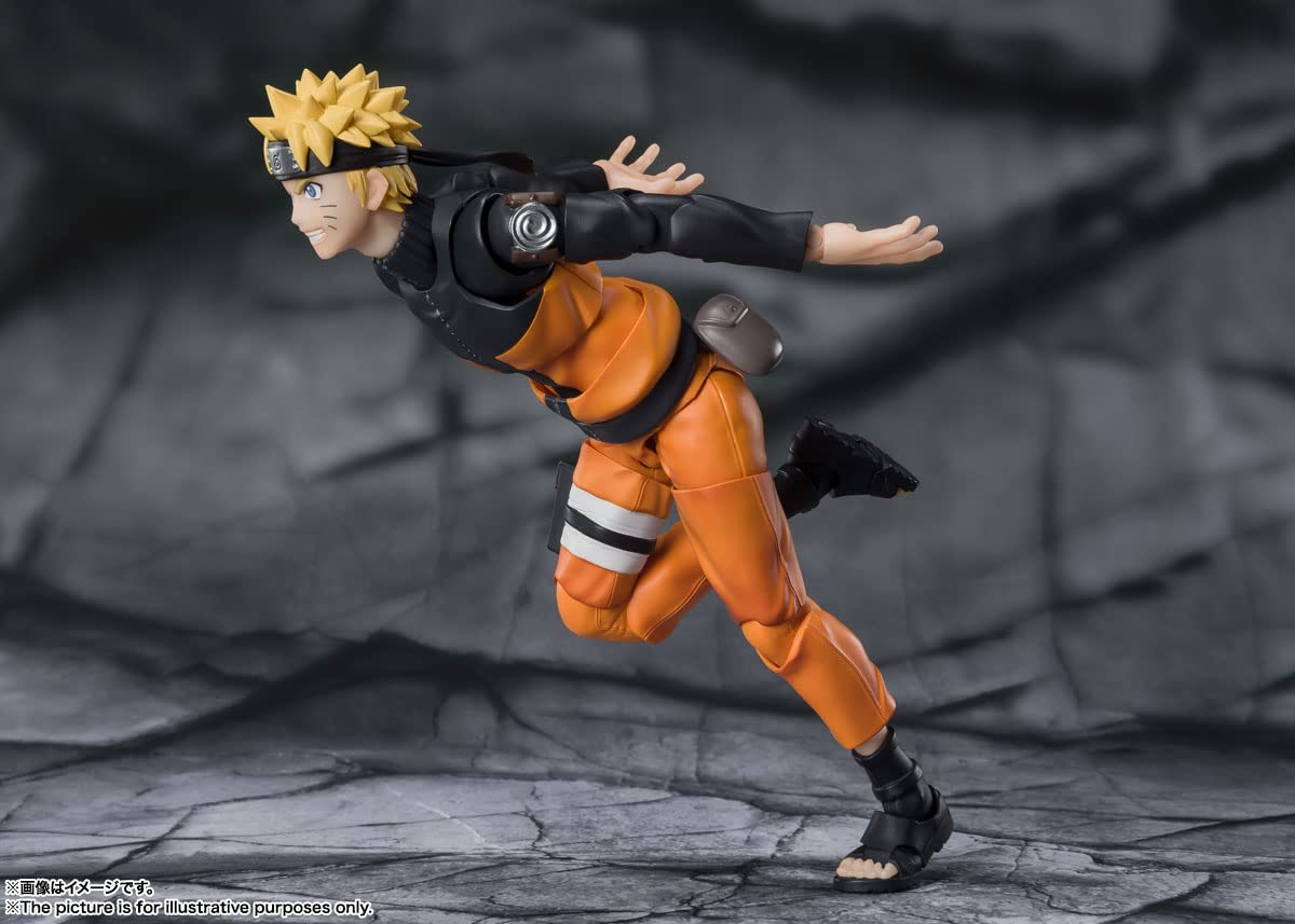 TAMASHII NATIONS Naruto Shippuden Naruto Uzumaki S.H.Figuarts Action Figure | Official Licensed