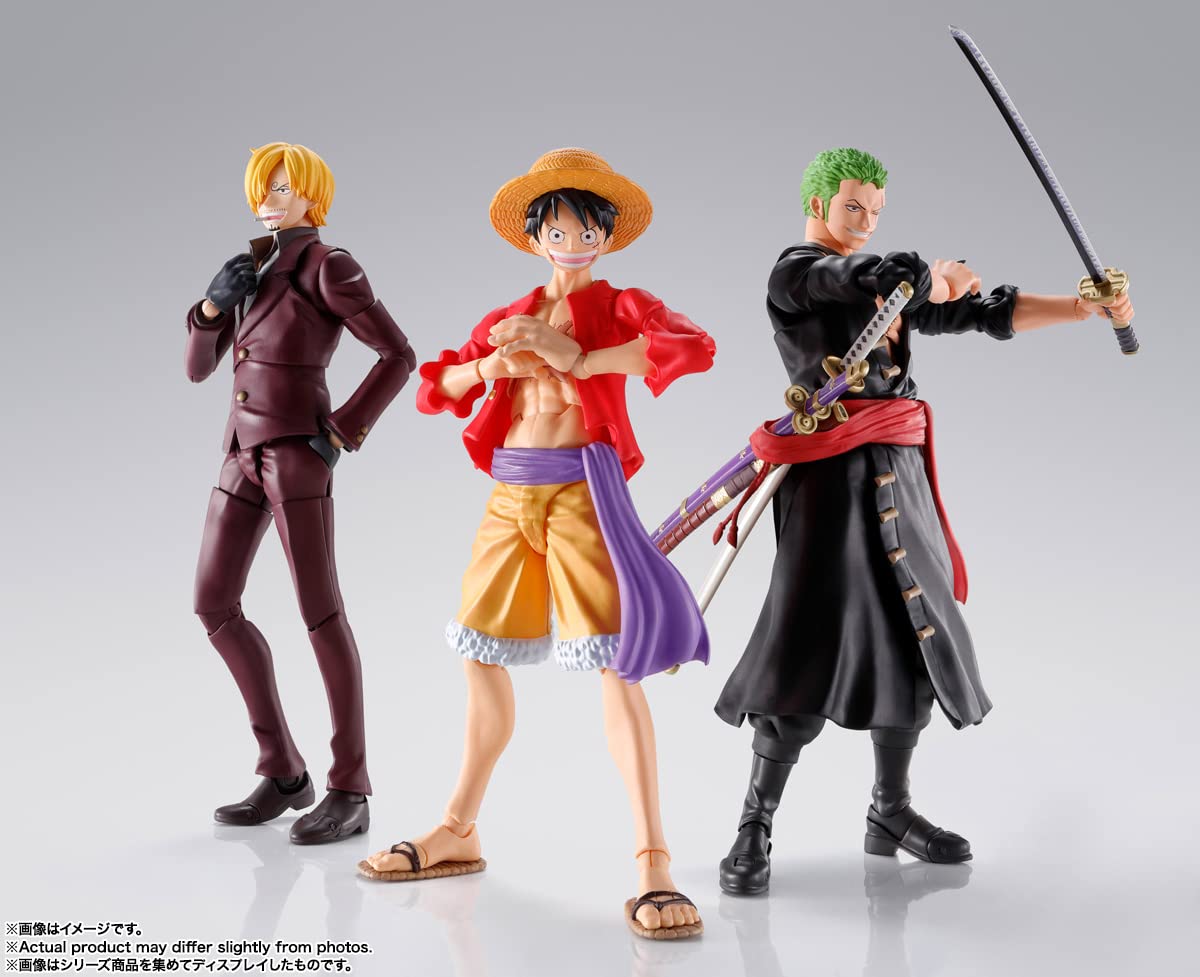 TAMASHII NATIONS Monkey D. Luffy S.H.Figuarts - The Raid on Onigashima | One Piece Official Figure