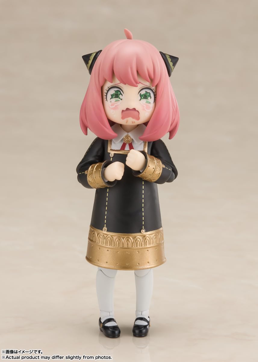 TAMASHII NATIONS Spy x Family Anya Forger Uniform Ver. S.H.Figuarts Figure – 3.1-Inch