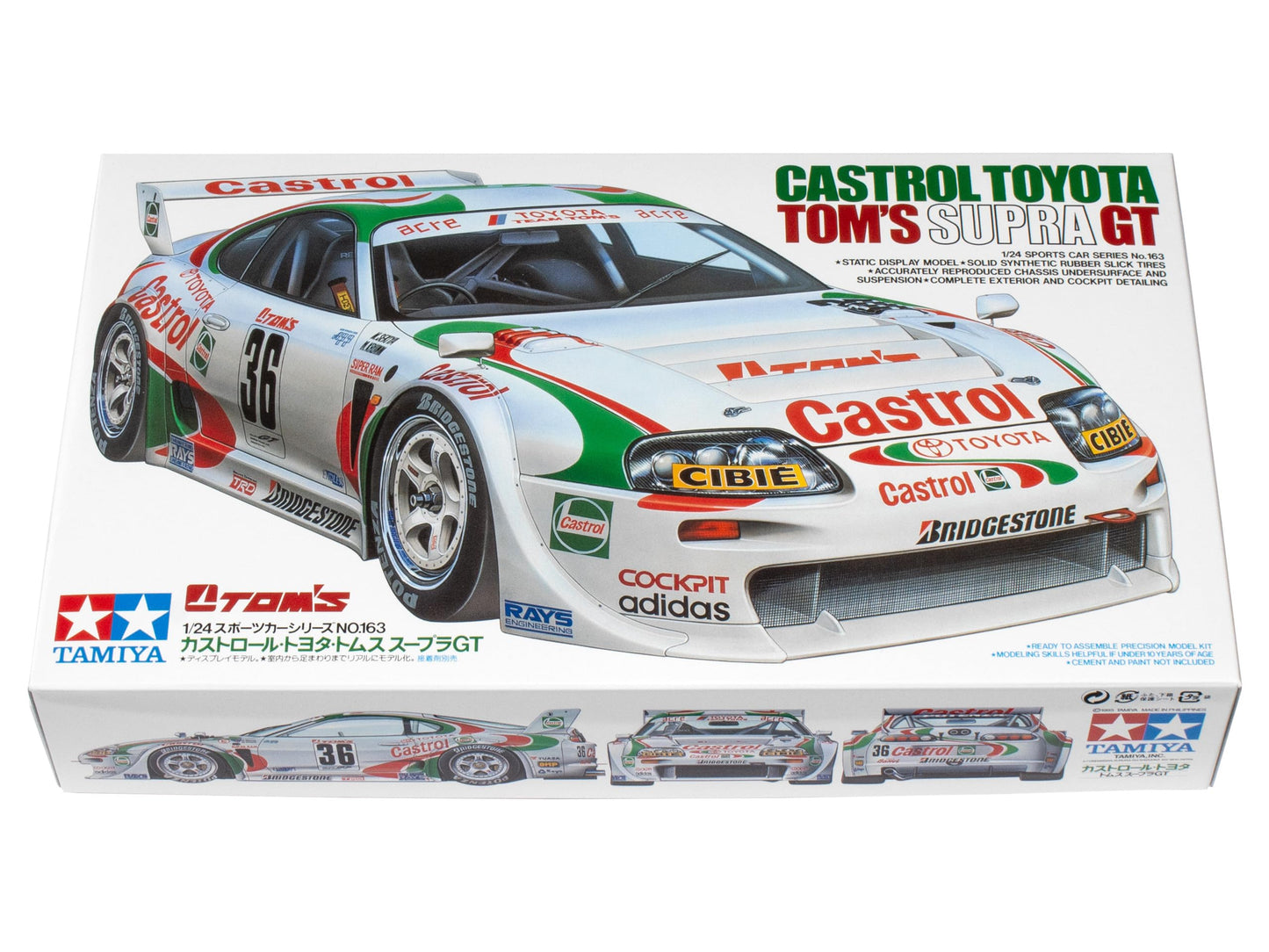 Tamiya 1/24 CASTROL Toyota Tom's Supra GT - Precision Model Kit