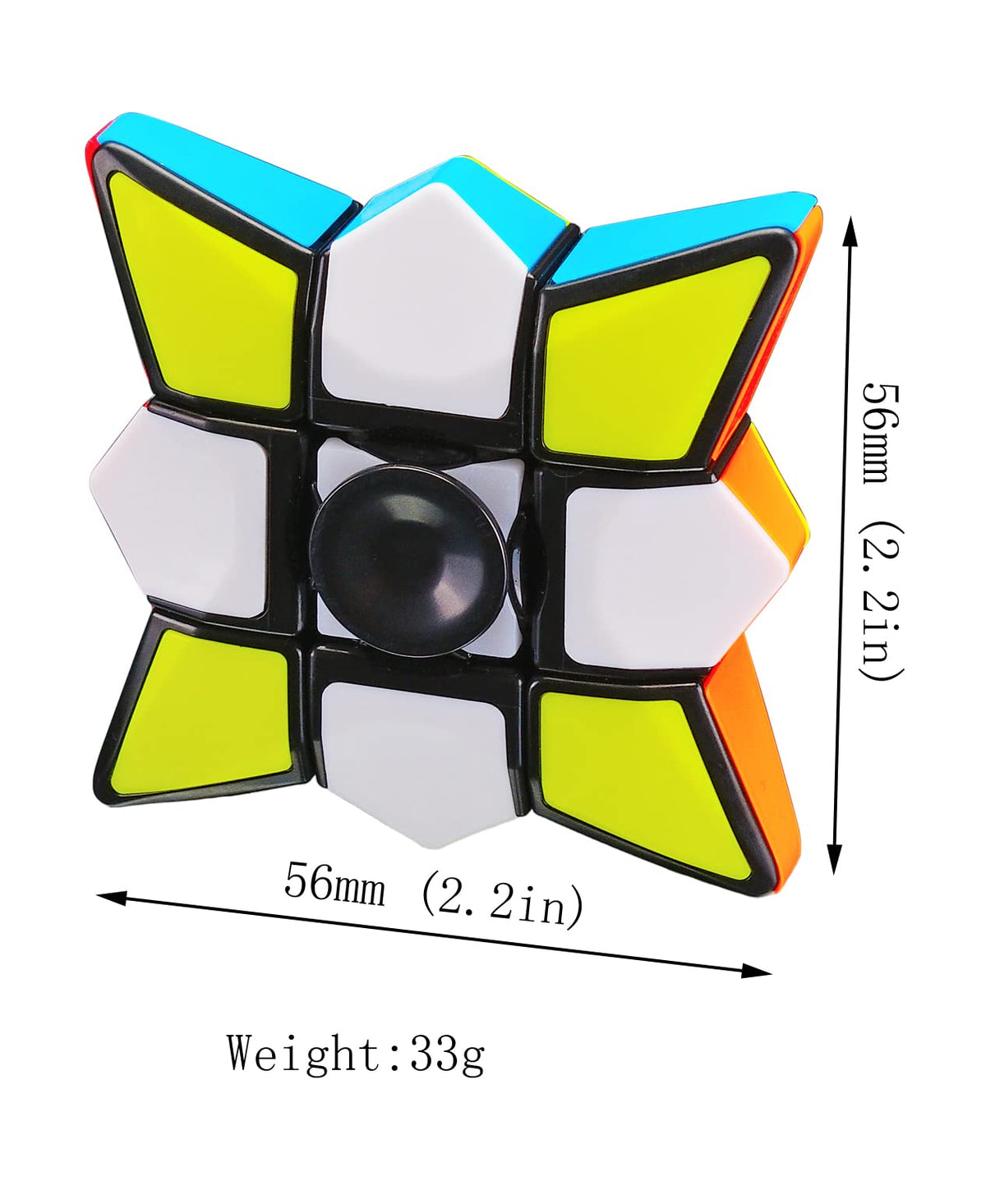 TANCH Magic Spinner Cube 2-in-1 Stickerless Brain Teaser | Fidget & Speed Cube