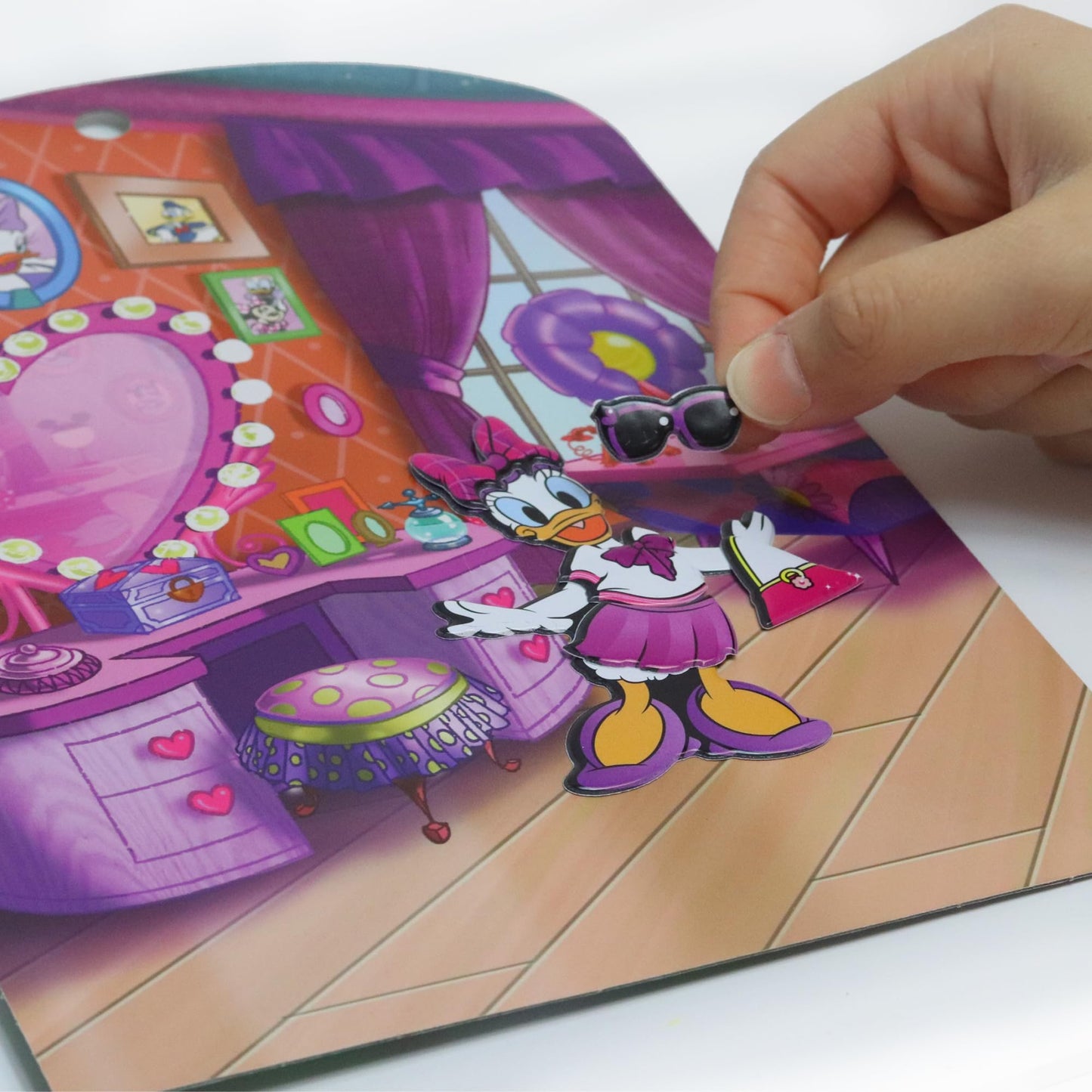 Tara Toys Minnie Mouse Stick N Play - 25ct Reusable Puffy Stickers & Double-Sided Scene