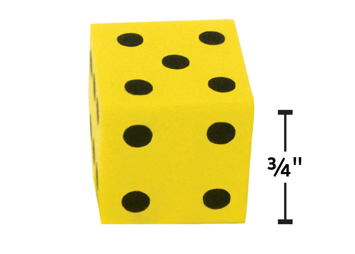 Teacher Created Resources Foam Traditional Dice – 20 Pack, 3/4-inch Cubes