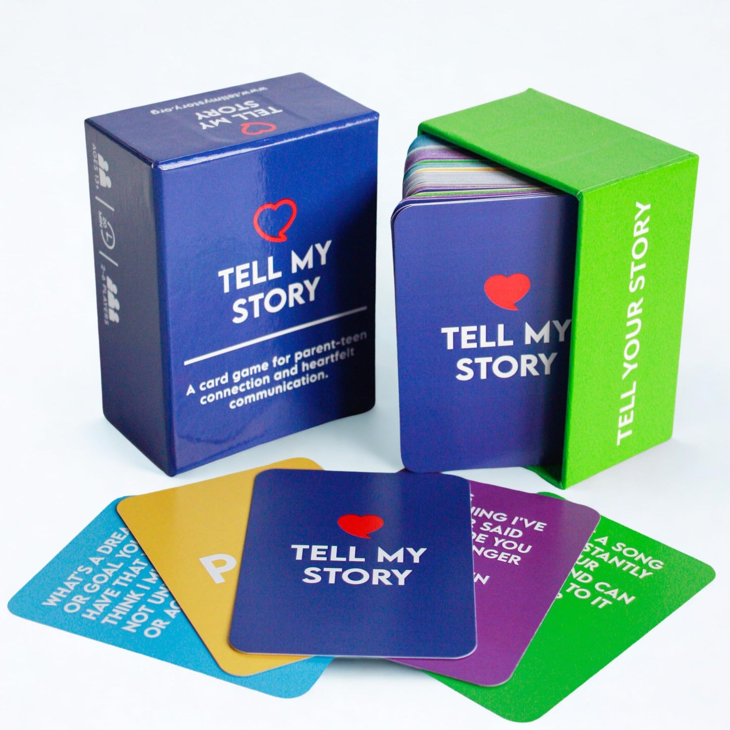 Tell My Story Conversation Card Game – 100 Prompts to Build Trust & Meaningful Connections