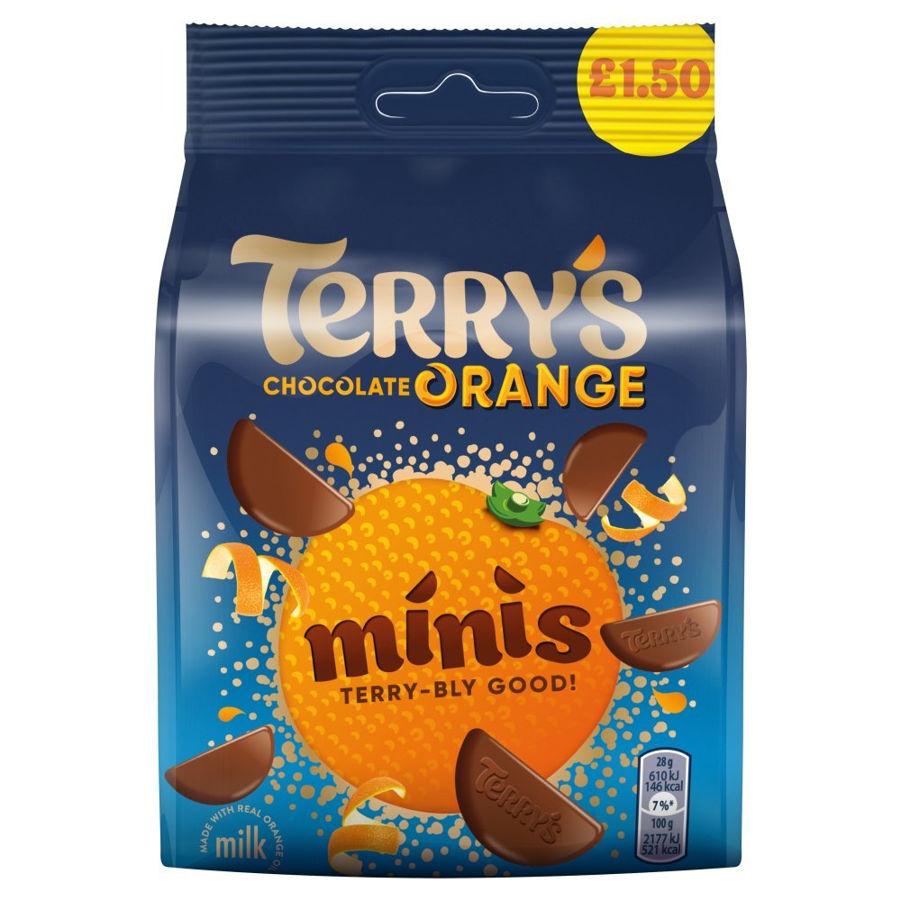 Terry's Chocolate Orange Minis Chocolate Bag, 95g (Box of 10)