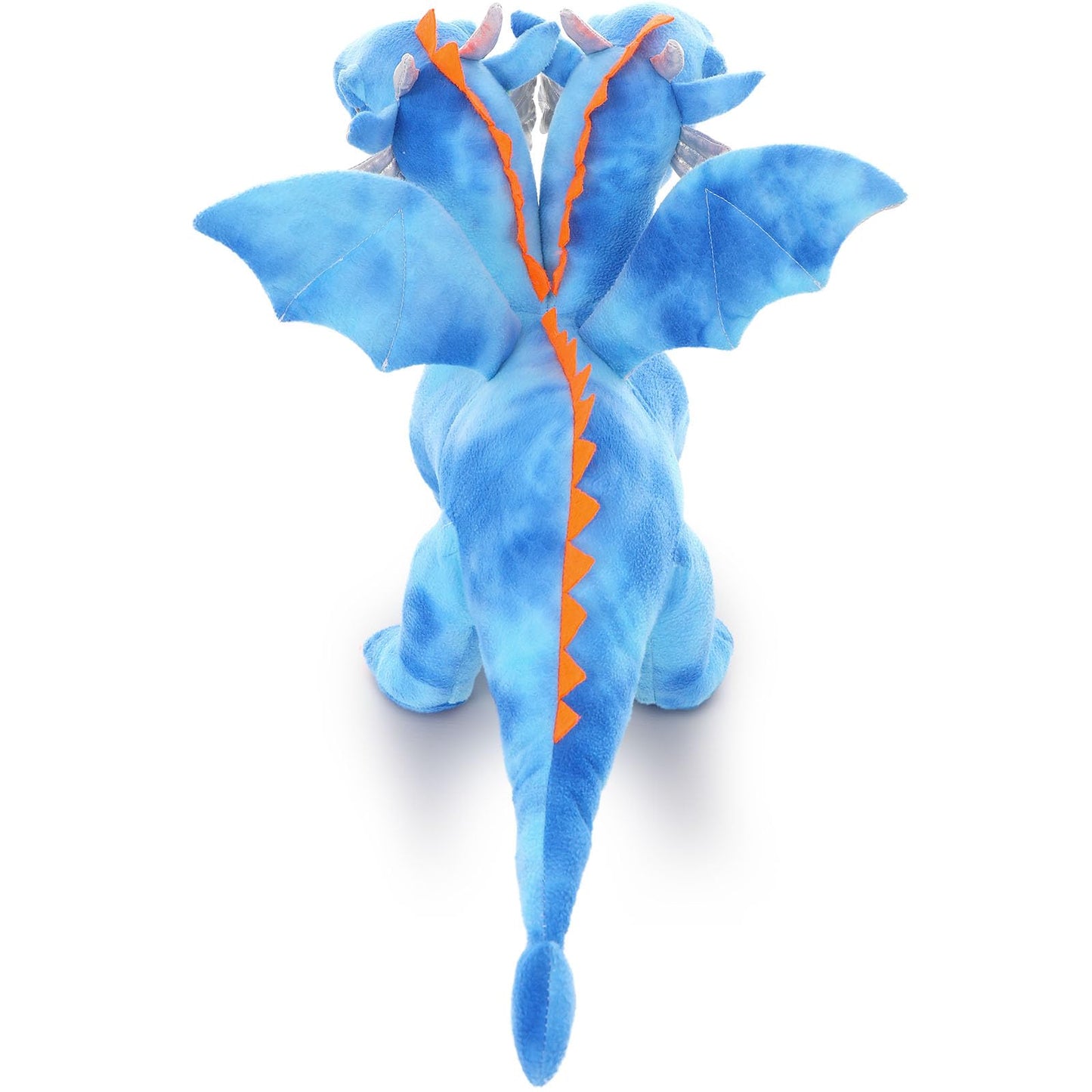 Tezituor Double Headed Dragon Plush with Wings - 20 in Blue | 5-Piece Dinosaur Plush Set for Kids