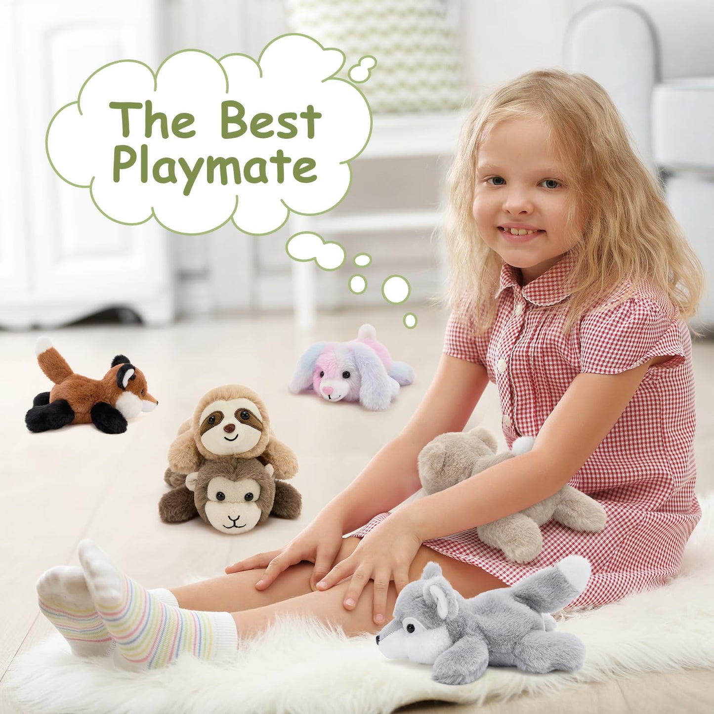 Tezituor 6 Pcs Woodland Plush Set – 7-Inch Stuffed Animals Bulk