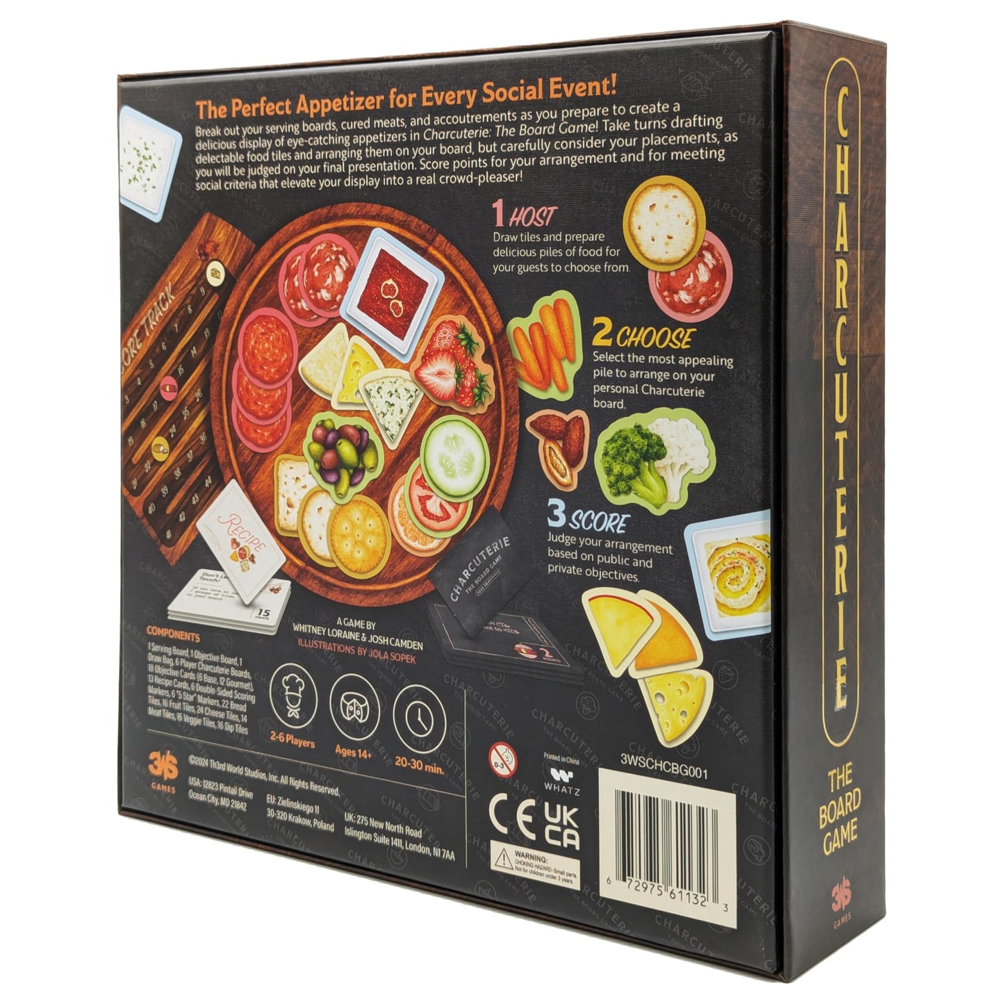 Charcuterie: The Board Game by Th3rd World Studios - Strategy Game for 2-6 Players (Ages 14+)