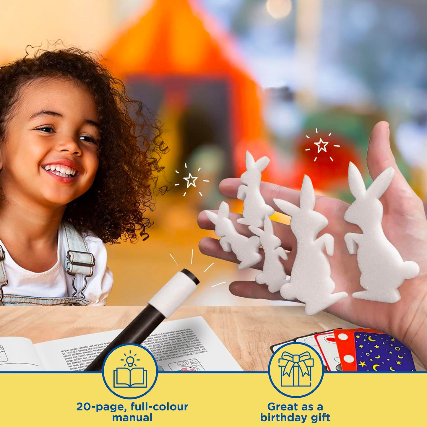 Thames & Kosmos Magic Hat with 35 Tricks | 24-page Full-Color Guide | Ages 6+