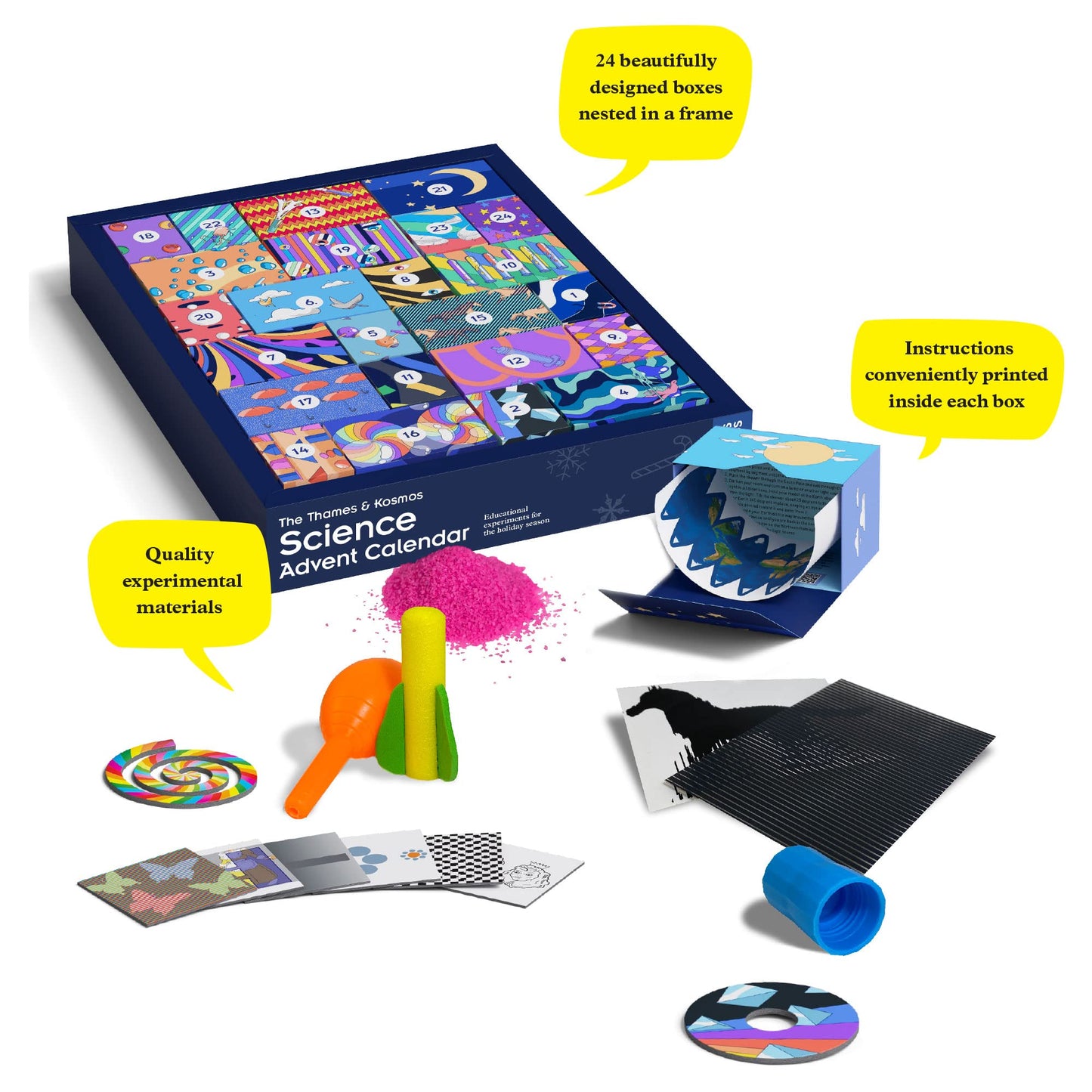 Thames & Kosmos Science Advent Calendar – 24 Daily STEM Experiments in Chemistry, Biology & Physics