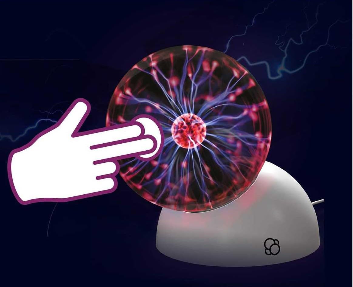 Thames & Kosmos Plasma Ball Essential STEM Tool – Interactive 5-Inch Glass Sphere