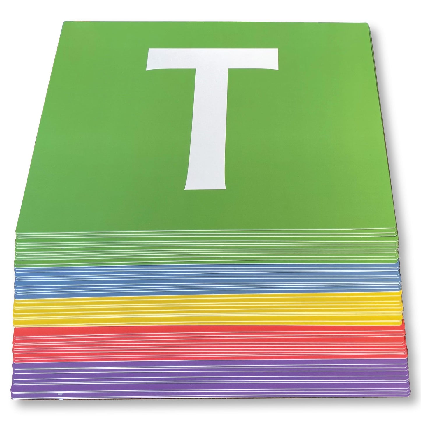 THE BAMBINO TREE Jumbo Alphabet Flash Cards – 11x8 Big Thick ABC Cards for Ages 3–6 | XL Classroom Size