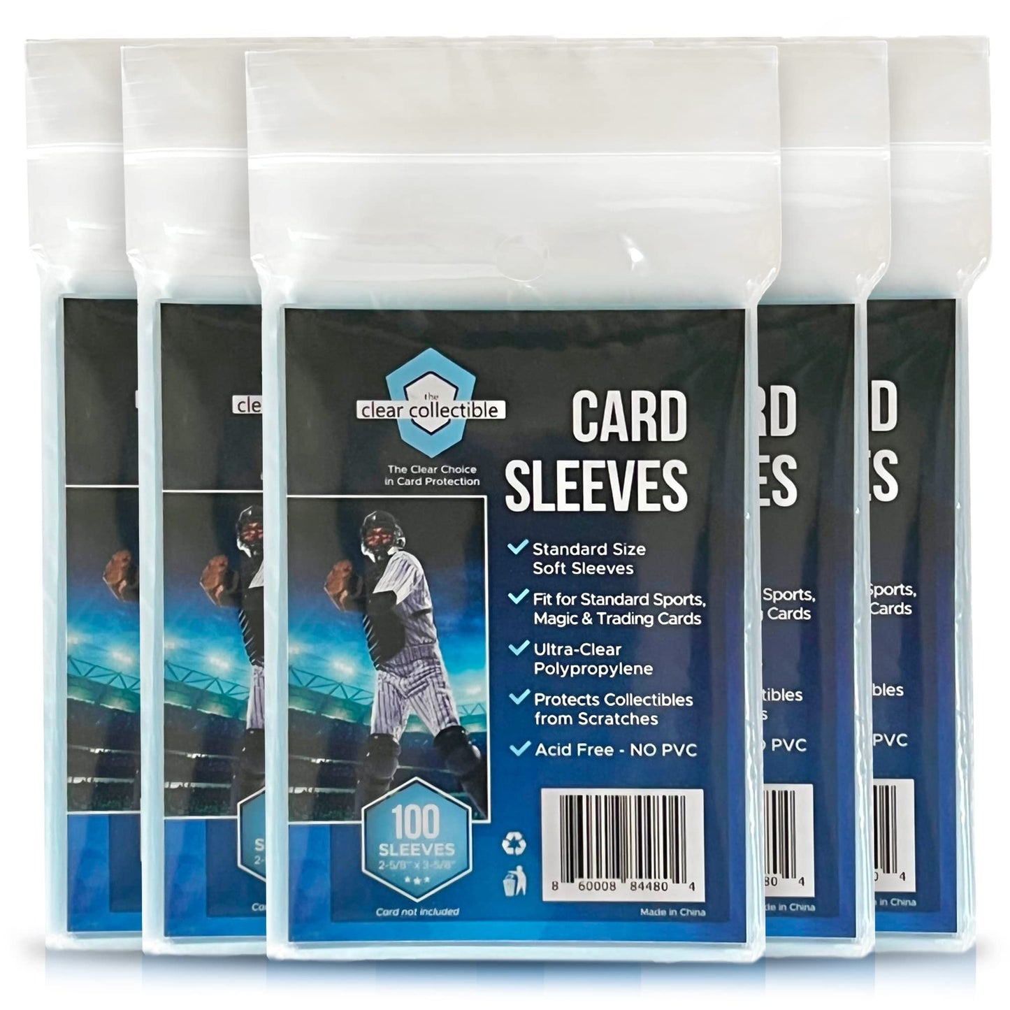 The Clear Collectible Penny Sleeves – 100 Count Clear Trading Card Sleeves