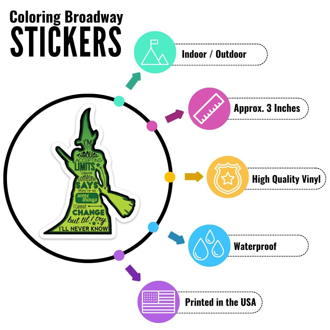 The Coloring Project | Into The Woods I Wish Sticker Collection – Set of 4 Broadway Stickers