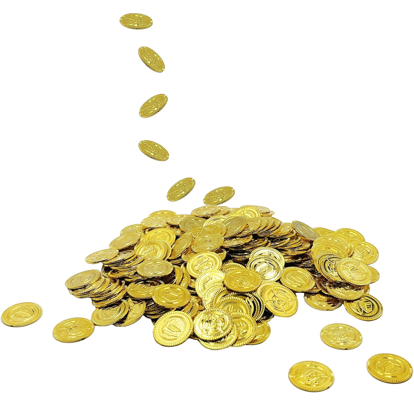 The Dreidel Company St. Patrick's Pirate Gold Coins - 100 Pack Plastic Party Favors