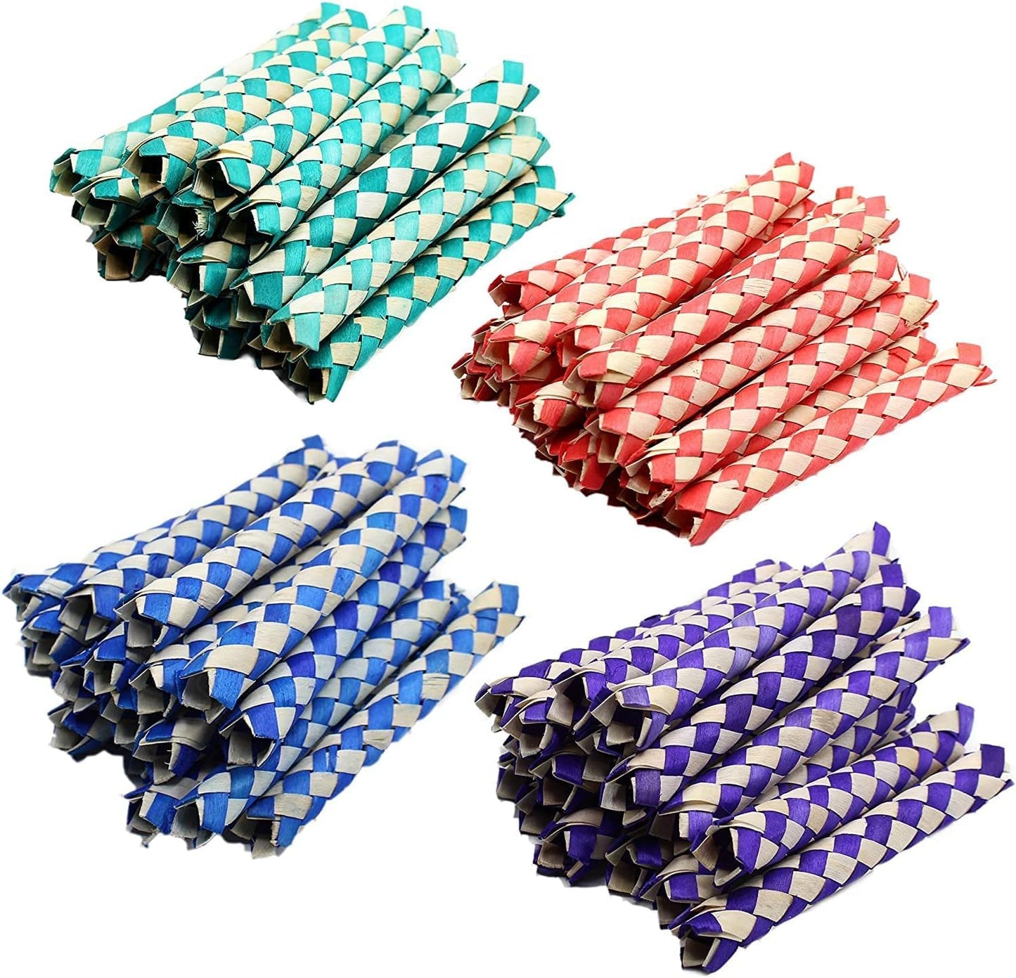 The Dreidel Company Classic Finger Traps – 5 Inch Bamboo Toys (12-Pack) Assorted Colors