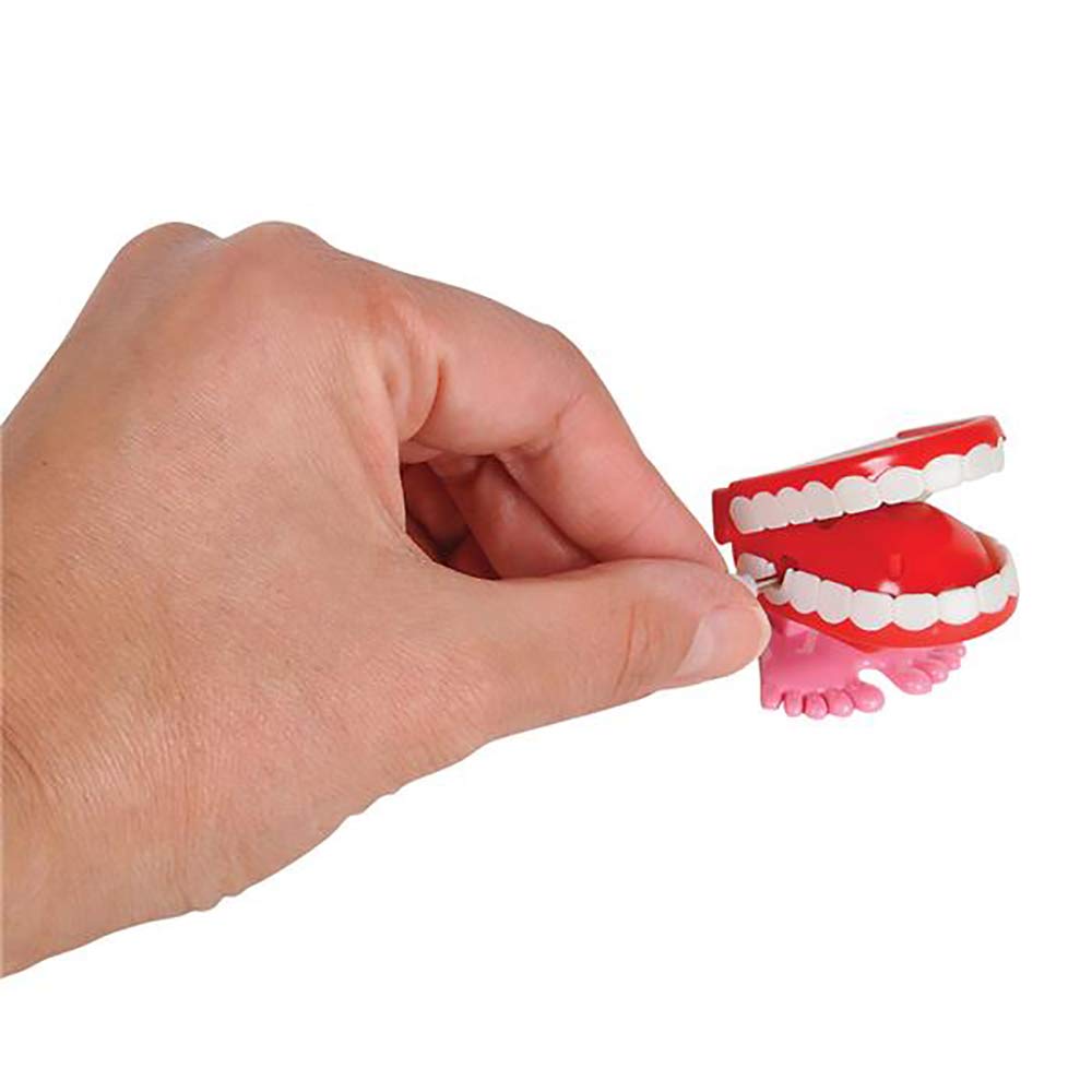 The Dreidel Company Wind-Up Teeth: Chomping & Chattering Toys (2-Pack) 1.75 Inches