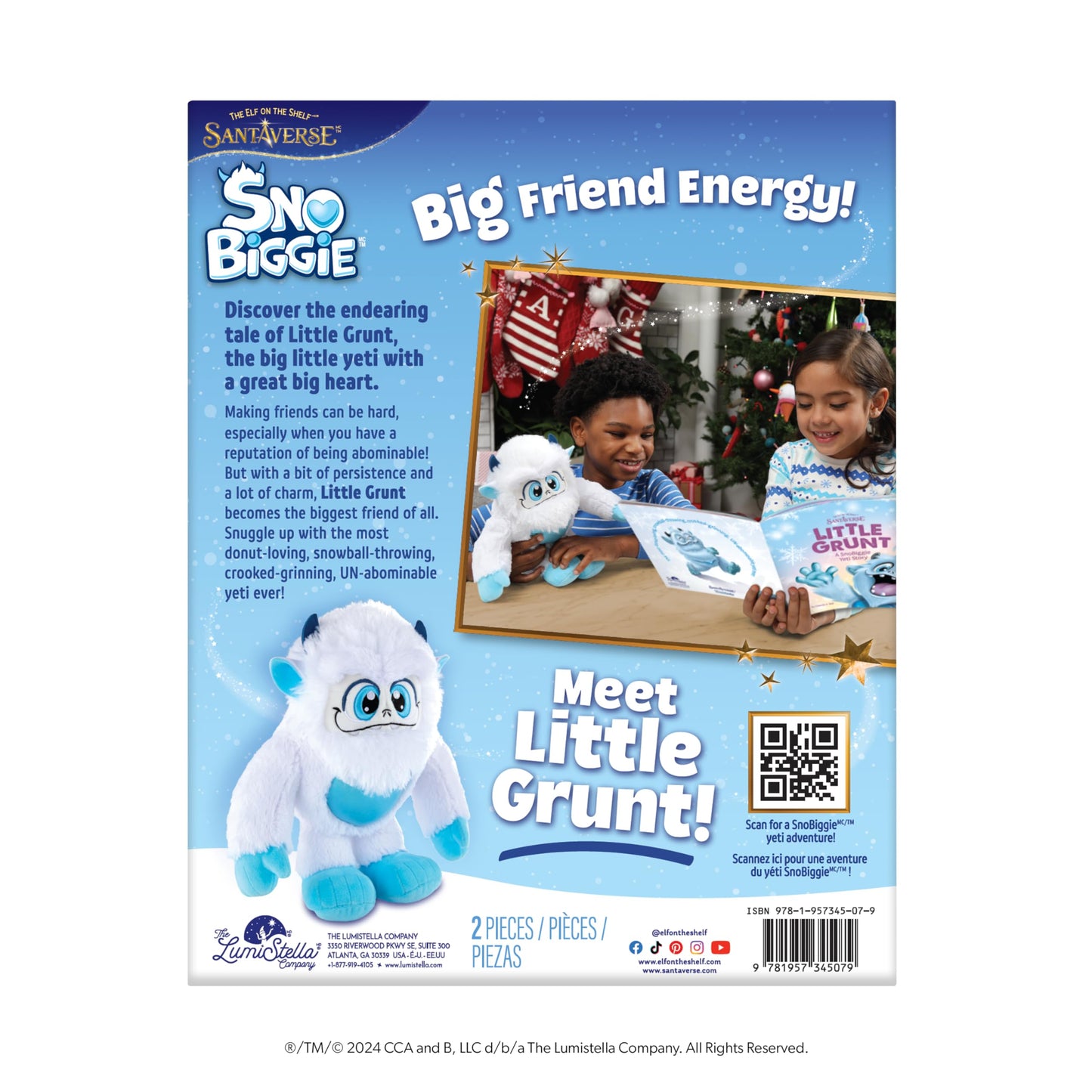 The Elf on the Shelf SnoBiggie Little Grunt Yeti – 12-Inch Plush & Storybook Gift Set