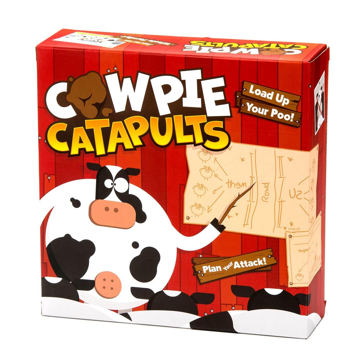 The Good Game Company Cowpie Catapults - Fun Barnyard Board Game for Kids 6+