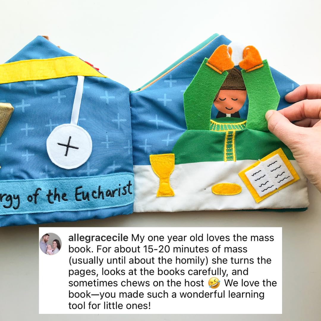 The Little Rose Shop Catholic Mass Quiet Book for Toddlers & Preschoolers | Learn the Liturgy