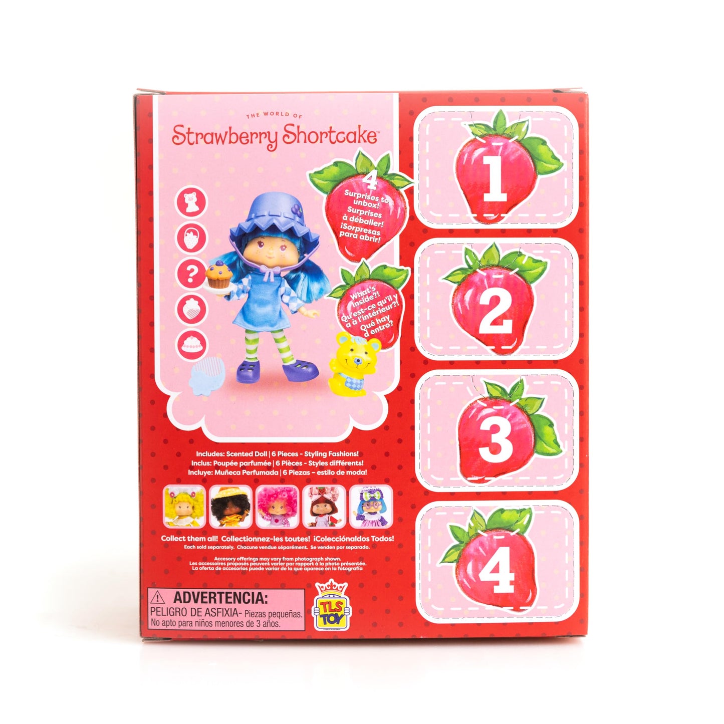 The Loyal Subjects Strawberry Shortcake Blueberry Muffin Fashion Doll - 5.5in