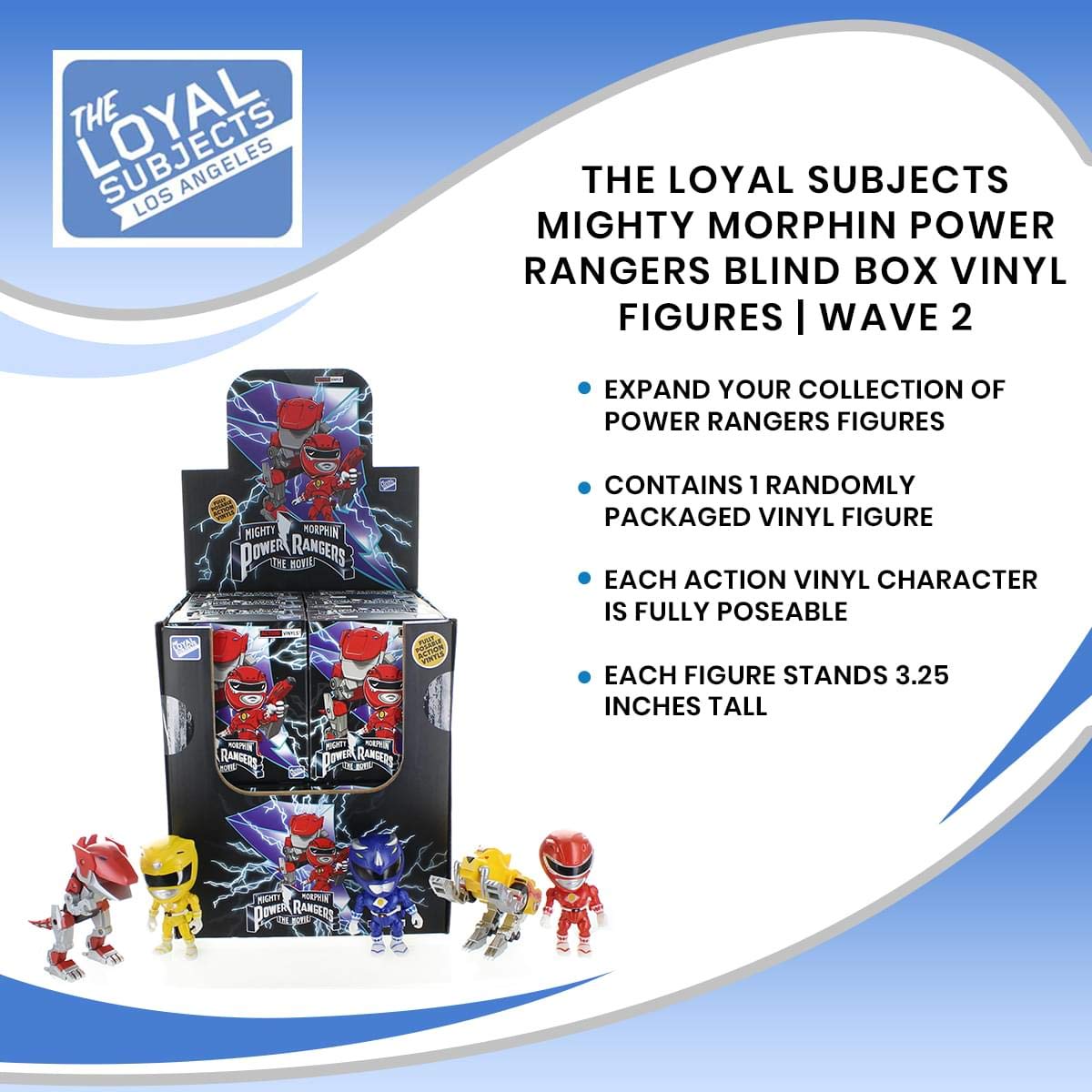 The Loyal Subjects Mighty Morphin Power Rangers Wave 2 Blind Box Vinyl Figures | Fully Poseable Random Figure