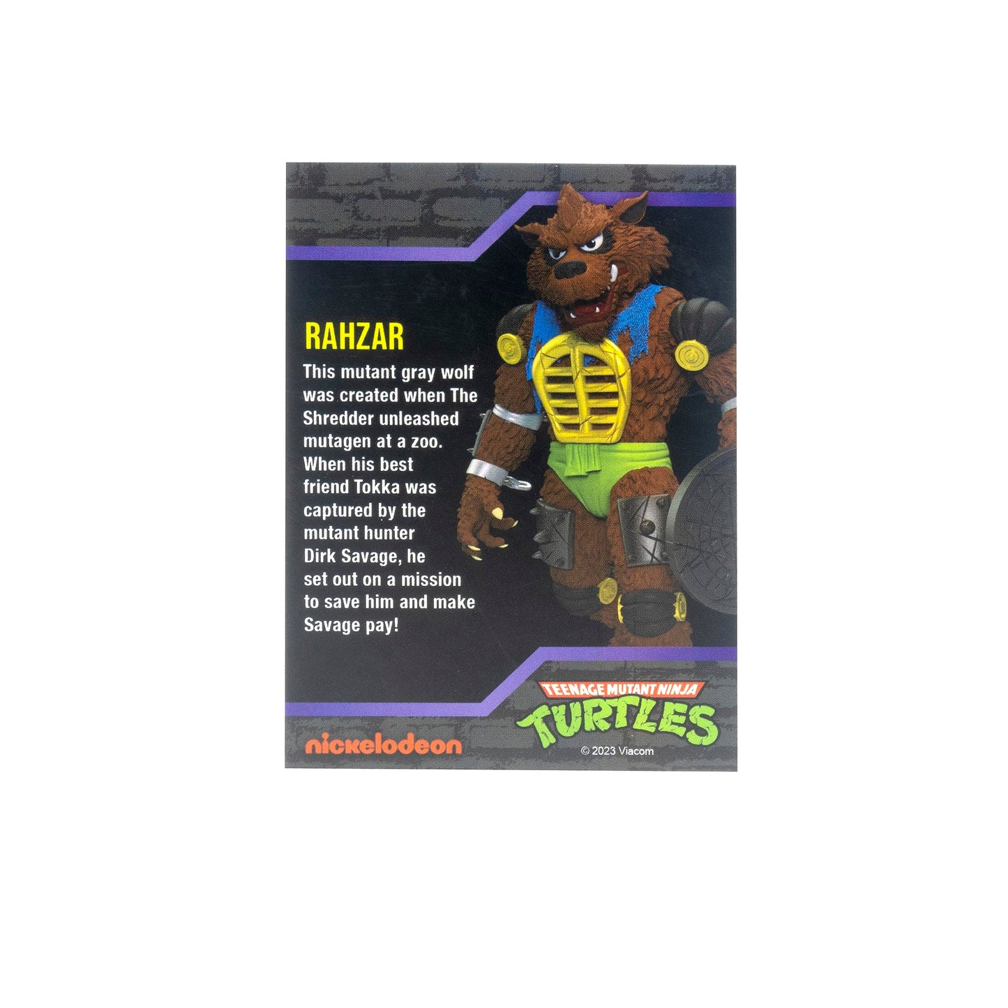 The Loyal Subjects TMNT BST AXN Rahzar 6-Inch Action Figure | Collectible Mutant Wolf
