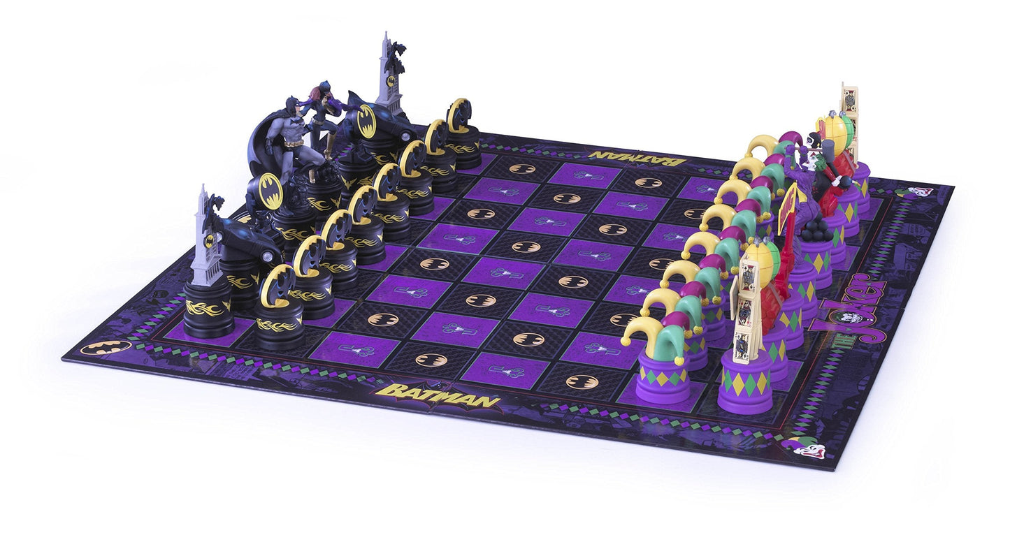 The Noble Collection Batman Chess Set: The Dark Knight vs The Joker | Officially Licensed