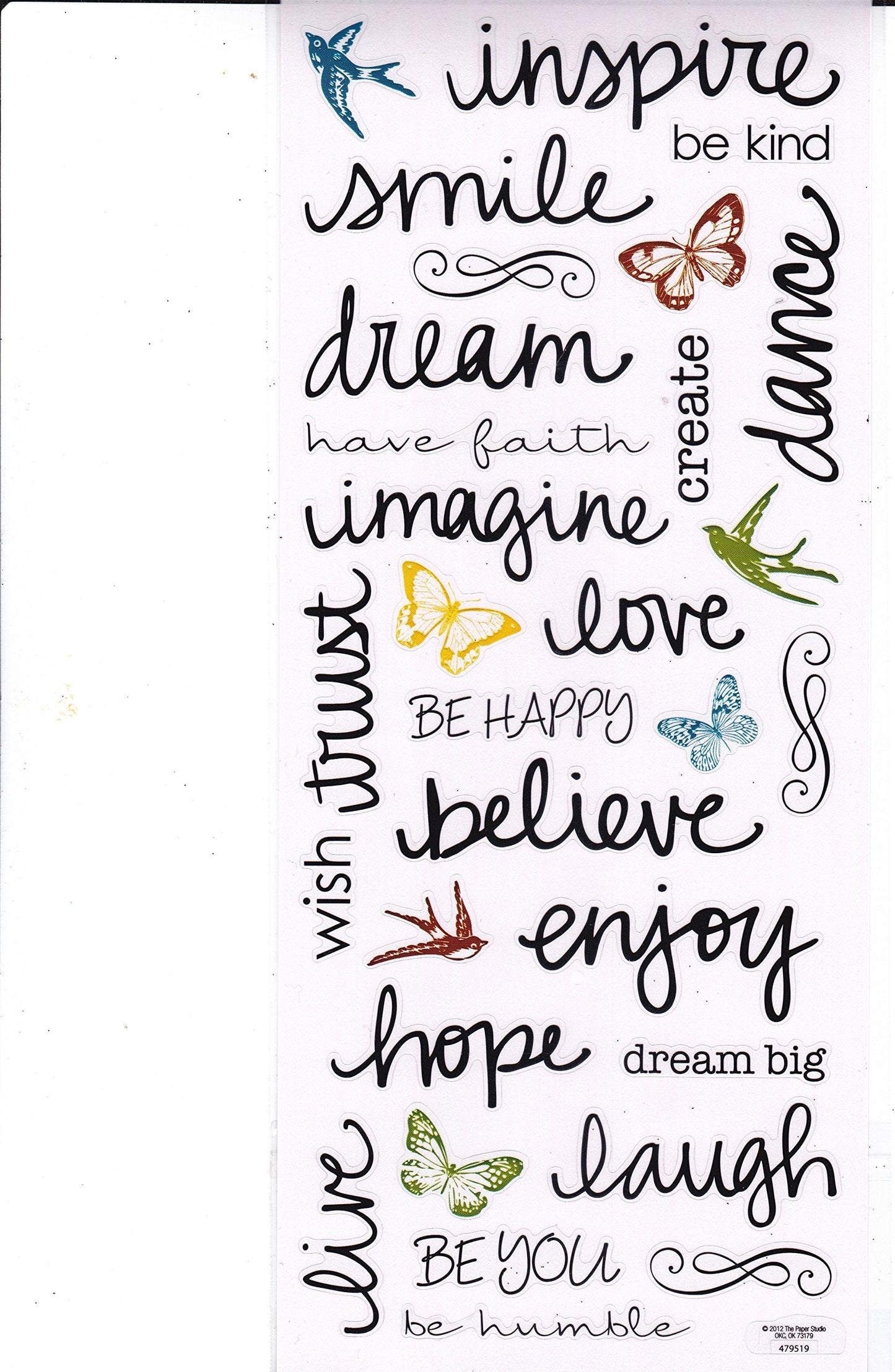 Stickabilities Sticker Sheet - Inspiration Handwritten Words | The Paper Studio