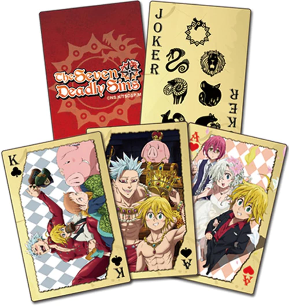 The Seven Deadly Sins Group Playing Cards – Collectible Deck Gift for Fans