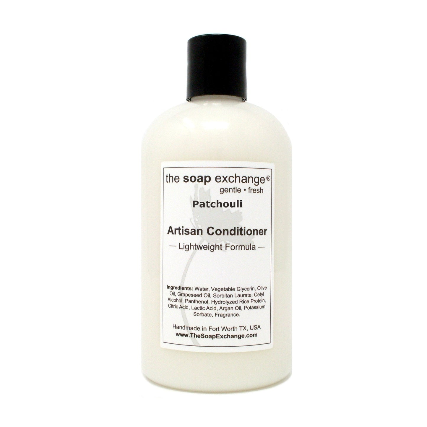 The Soap Exchange Hair Conditioner - Patchouli Scent | Handmade Argan Oil & Rice Protein, 12 oz