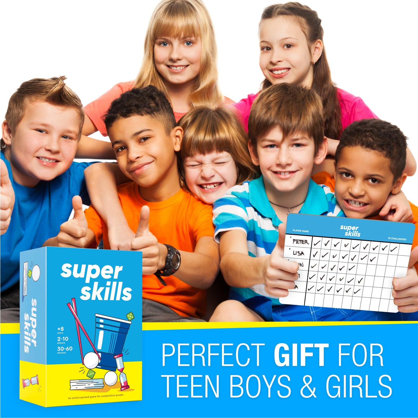 The World Game Super Skills – Action Game for Competitive People | 120 Challenges