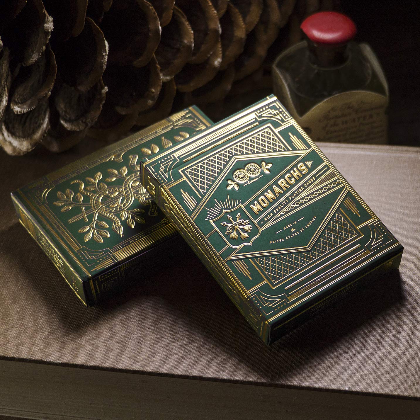 Monarch Playing Cards (Green) by theory11 | Luxury Card Deck