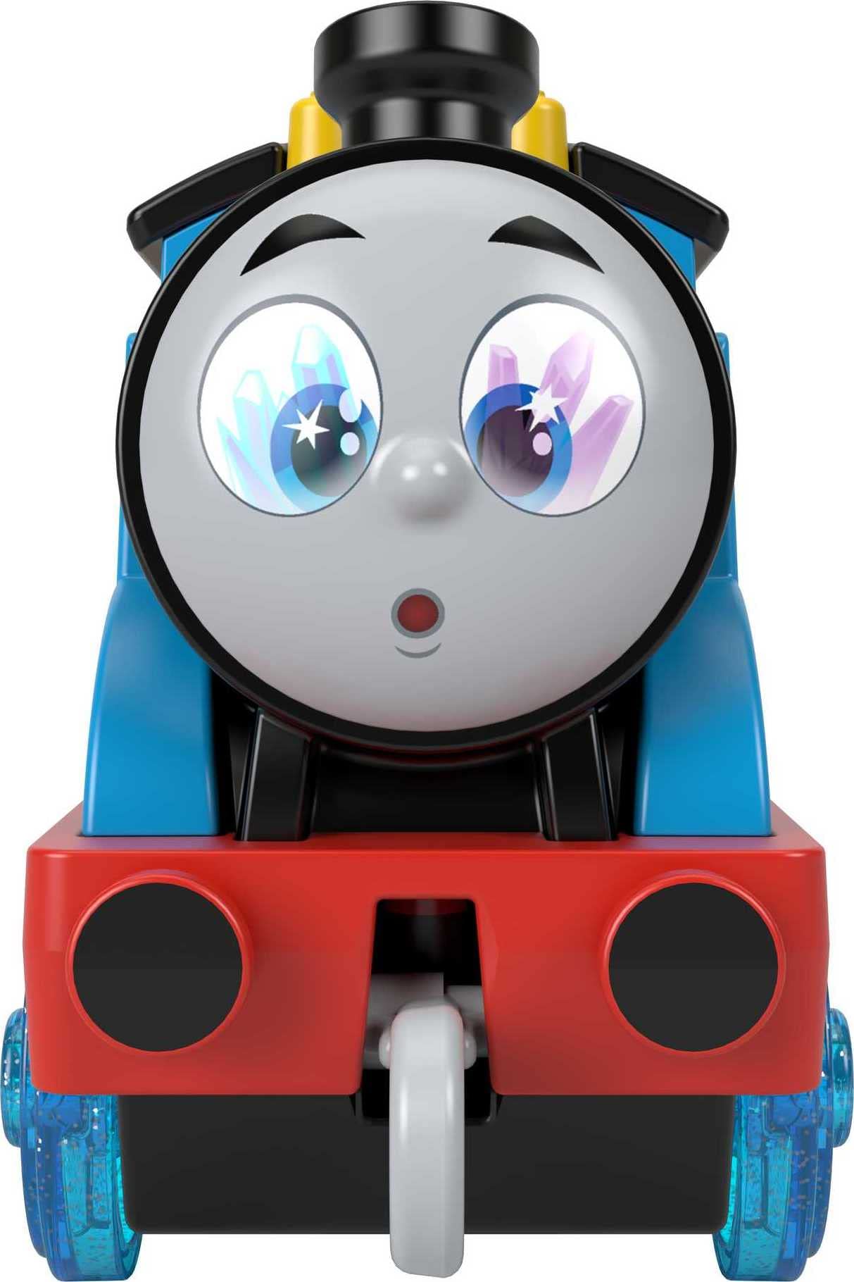 Thomas & Friends Diecast Crystal Cargo Engine with 3 Cars – Push-Along Train Play for Preschool