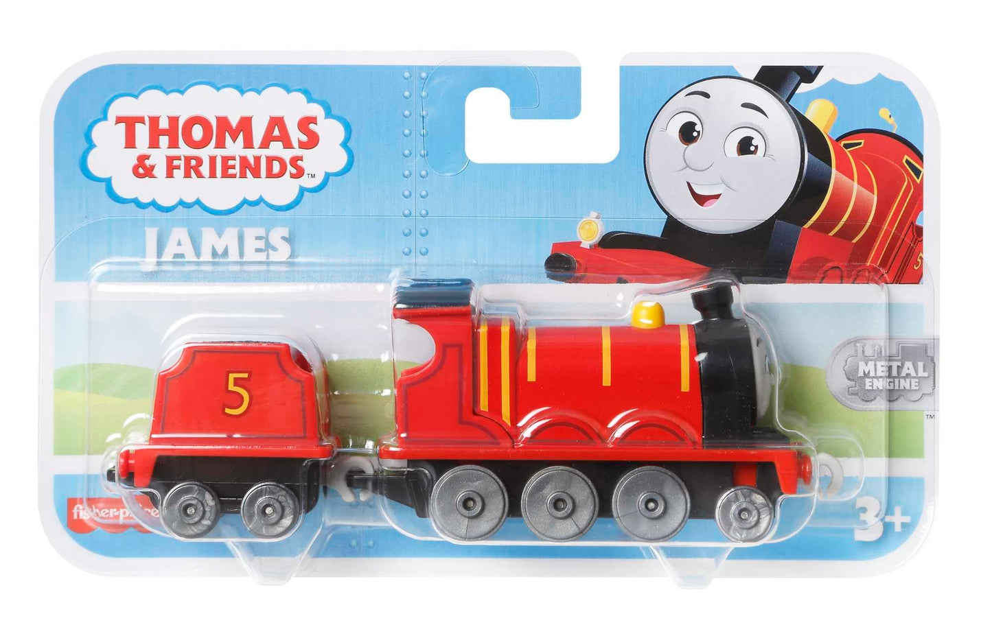 Thomas & Friends James Push-Along Engine – Die-Cast Train for Preschoolers (Ages 3+)