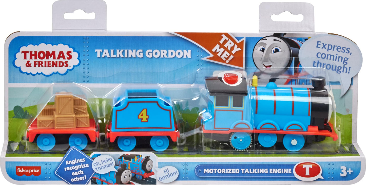 Thomas & Friends Gordon Motorized Talking Train – Battery-Powered Engine with Sounds & Phrases for Kids 3+