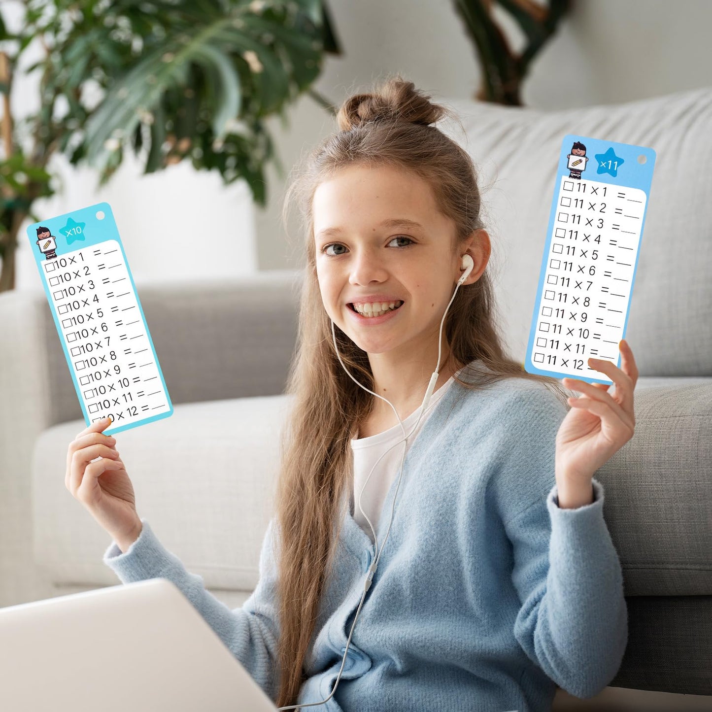 THSLSFX 29Pcs Multiplication & Division Flash Cards with Dry Erase Pens – Time Table for 1st-3rd Grade