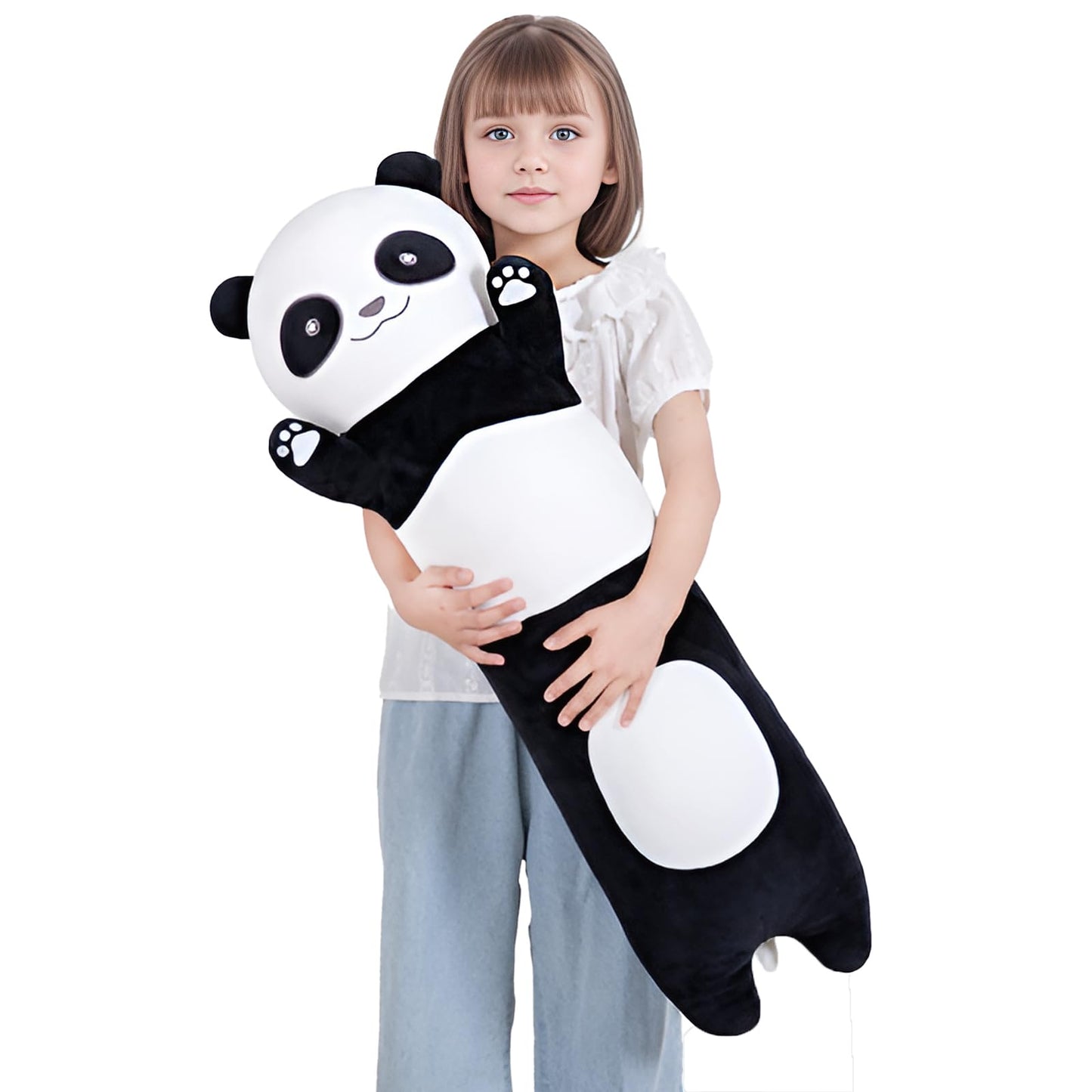 Tianmihou 36-Inch Giant Panda Plush — Soft Body Pillow & Long Panda Toy