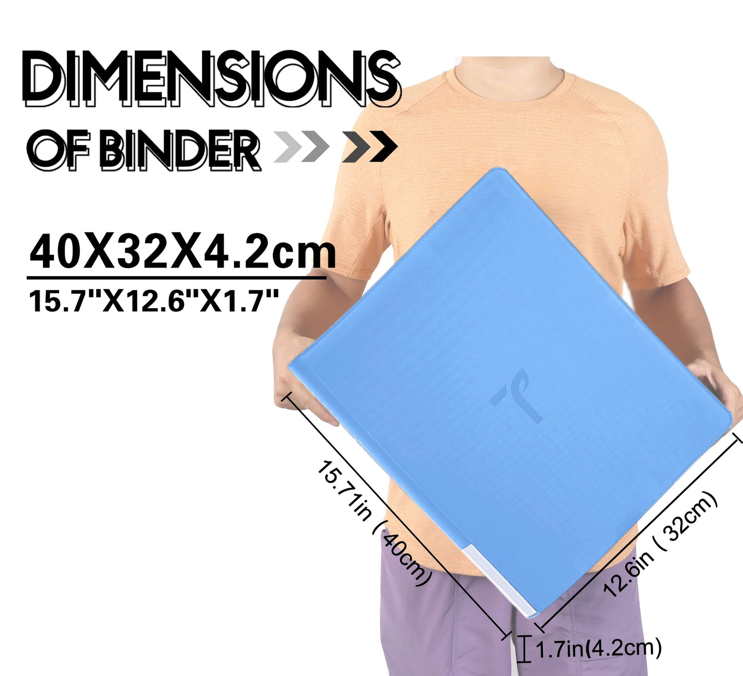 TIFFDADA Top Loader Binder for Cards — 360 Cards, 9-Pocket, Zippered Side-Loading