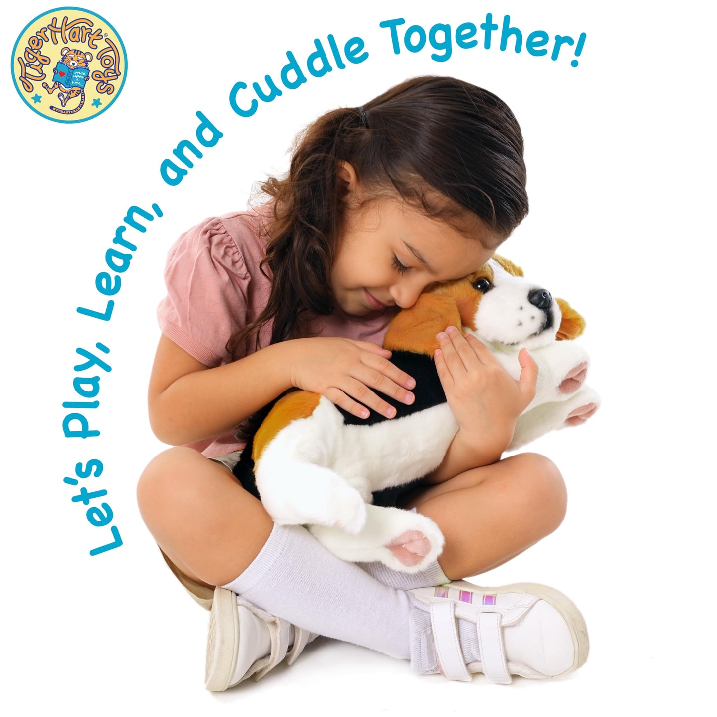 TigerHart Burkham Beagle Plush - 14-Inch Stuffed Animal