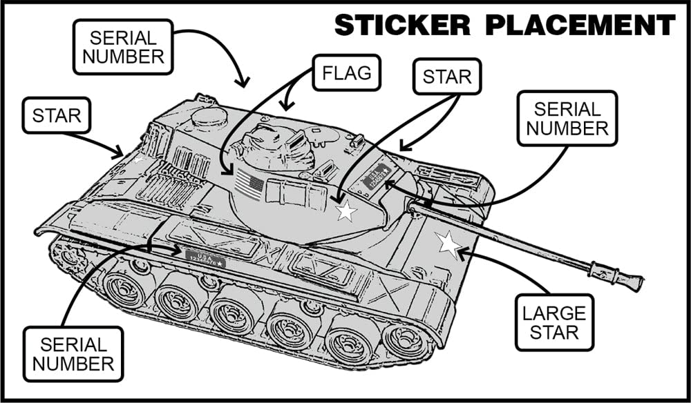 Tim Mee Toy Walker Bulldog Tank Playset – OD Green, 13-Piece, Made in USA