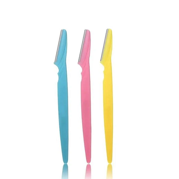 Tinkle Eyebrow Razors for Precise Facial Hair Removal & Flawless Brows - 3 Pc Set