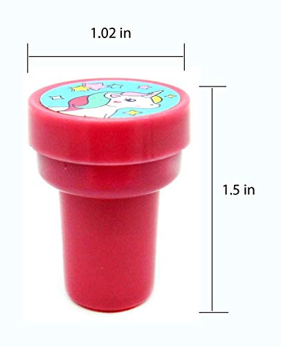 TINYMILLS Tiny Mills 24 Pcs Unicorn Stampers for Kids – Pre-Inked, Safe Craft Fun