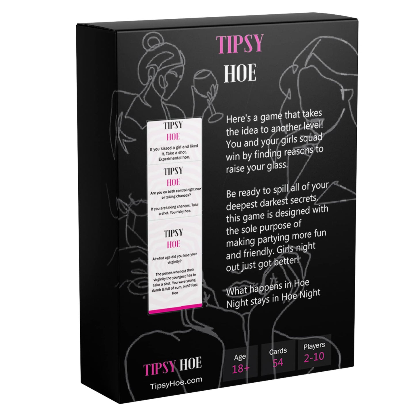 TipsyHoe: Girls Night Game & Bachelorette Party Card Game | Drinking Card Game
