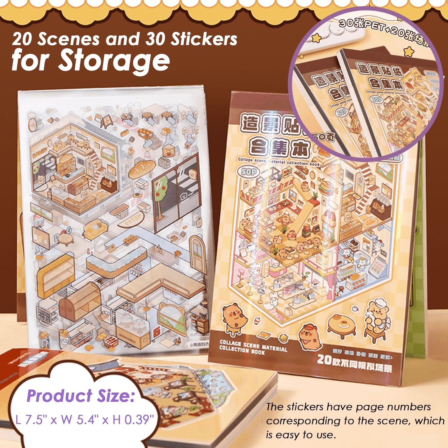 TIYIMIYUXU 20-Scene 3D Sticker Set – Isometric House DIY Stickers for Adults | Creative Calm
